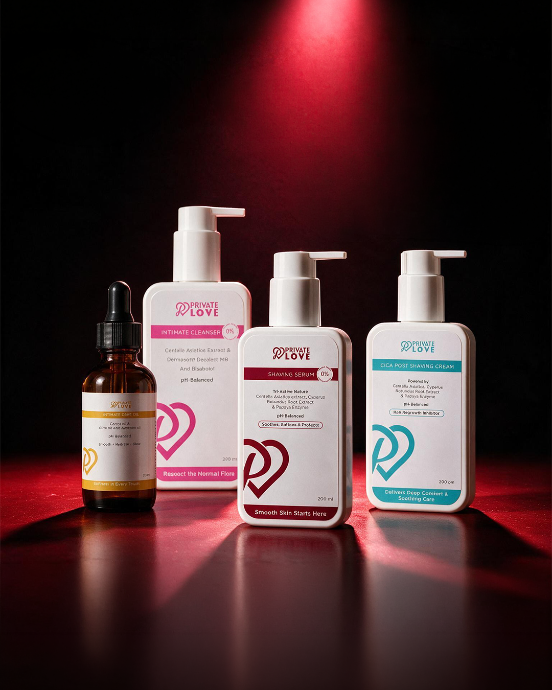 Private Love Ritual Set: One complete intimate care routine